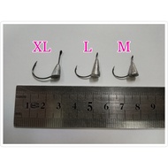 Mata kail udang (pemberat mata kail)/prawn hook with lead sinker 1pkt:2hook