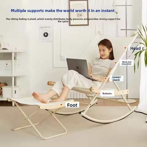 New outdoor folding lounge chair, beach chair, outdoor leisure lounge chair, waterproof Oxford cloth