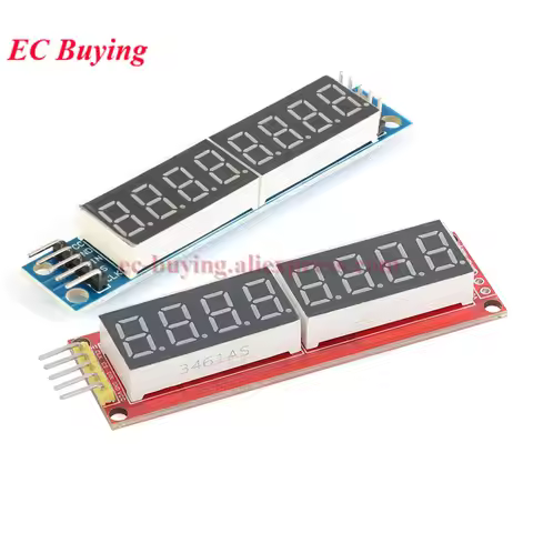 Cascadable Digital Tube Display Module MAX7219 LED Display Cascaded 8-bit Serial 3 IO Port SPI Contr