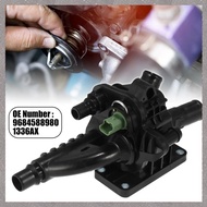 [M G L O] 1 Piece New Coolant Thermostat Housing 9684588980 Car Accessory Parts Black Plastic For C3