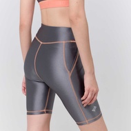 UNBOUND SILVERFLARE BIKE SHORT กางเกงเลกกิ้งสีซิลเวอร์ (เฉพาะกางเกง)