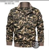 ZC - Jaket Pria Bomber / Jacket Bomber Loreng / Bomber Loreng Elegant / Jaket Canvas Motif army / Jaket 2020 Terbaru Loreng / Jaket Big Size XXL - COD / BAYAR DITEMPAT