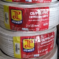 SUPER PER METER KABEL LISTRIK JEMBO NYM KABEL NYM JEMBO 2x1.5 PER