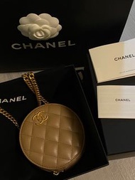 Chanel bag mini 小廢包小圓餅包 Ap3046 22k 奶茶色