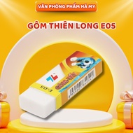 Combo of 5 large white erasers Thien Long E-05