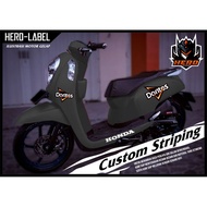 SCOOPY STRIPING STICKER DORITOS DORITOS LOGO STICKER/