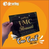 Acrylic MC CUE CARD Q CARD EVENT DIVIDER/ EVENT PROTECTION/