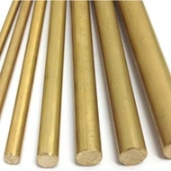 Brass axle hexagonal 17mm x 50mm