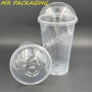 EC 32oz PP Cup with " Dome Lid " [ 50sets ] E32 - Disposable Plastic Cup - Drinking / Popcorn Cup / 