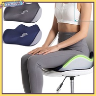 [Yar] Seat Cushion Memory Foam Ergonomic Chair Cushion Breathable Comfortable Sitting Seat Pad for Home Office