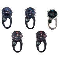Round Screen Outdoor Carabiner Watch with Compass Multi Functional Climbing Carabiner Watches for Me