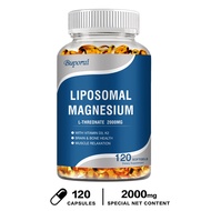 Liposomal Magnesium Softgels 2000mg - Magnesium Supplement with Vitamin D3 & K2 - Brain and Bone Hea