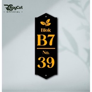 ACRYLIC HOUSE NUMBER BOARD 28X10 LASER CUTTING HOUSE NUMBER PLATE