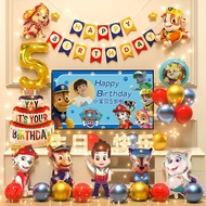 Wang Team Children Birthday Decoration Scene Layout Boys 5th Year Old Balloon Party Background Wall 