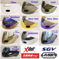 HELMET XDOT G118 VISOR / CAP ( AEIOU / YOLO / WONDER ) Suitable : SGV CRUISER / LTD VTEC v1 / LASER 