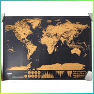 BEST SELLER Wu Fang Poster Peta Dunia Hiasan Dinding Scratch Map / Poster Peta Dunia Hiasan Dinding