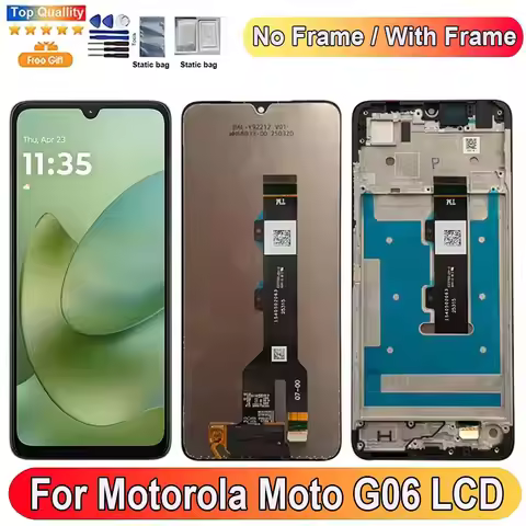 6.88''For Motorola Moto G06 LCD Display Screen Touch Panel Digitizer Replacement Parts For Motorola 