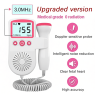 Upgraded 3.0MHz Fetal Doppler Baby Heartbeat Detector
