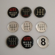 Car Modified Wave Stick Head Gear Sticker 5 Gear 6 Gear Manual Gear Gear Head Warning Gear Sticker G