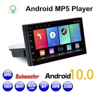 【hzswankgd3.sg】1 DIN Android 10 Car Multimedia Player Car Stereo Radio 9 Inch Adjustable Contact Screen FM GPS Navigation MP5 Player