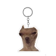 Funny dog meme keychain