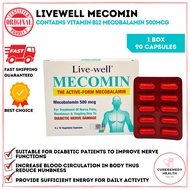 < > LIVEWELL MECOMIN [MECOBALAMIN 500MCG [EXP: 3/2026]