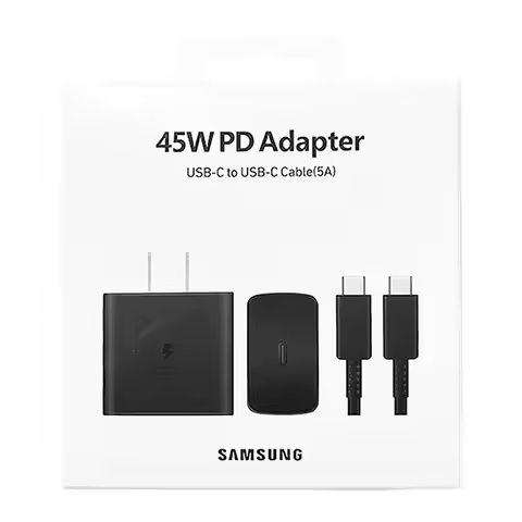 For Samsung 45W EP-TA845 Wall Charger 1M 5A Type C Cable For Galaxy S25 S24 S23 Ultra Fast Charging