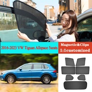 Car Window Sunshade For VW Tiguan Allspace 5seats 2016-2023 Rear Side Window Sun Shade Car Sunshade 