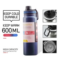 WE 600/1000ml Aqua Flask Tumbler Stainless Steel Sport Water bottle Thermos Flask Tumbler Double Wal