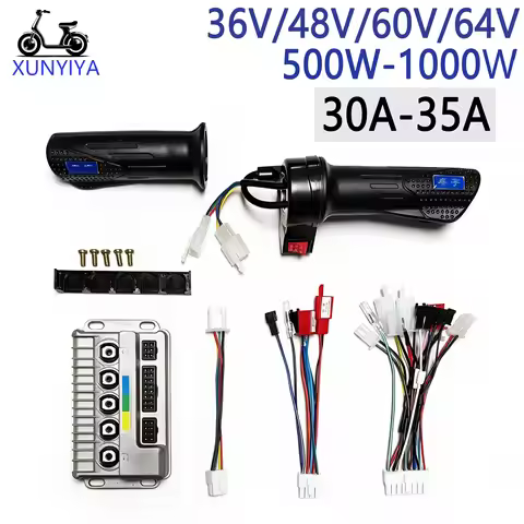 36V/48V/60V/64V Sine Wave Three-mode Module Controller 30A-35A 500W-1000W With Three-speed Throttle 