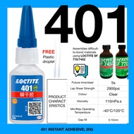 🔥QR SCAN🔥 Loctite 401 instant adhesive super glue 20ml multi purpose welding jewellery shoe bolt nut