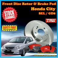 TRW Honda City SEL GD8 Brake Front Disc Rotor &amp; Brake Pad Stopping Expert