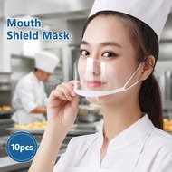 10Pcs Kitchen Hygienic Mask Food Preparation Mouth Shield Mask For Hot Pot Restaurant Staff