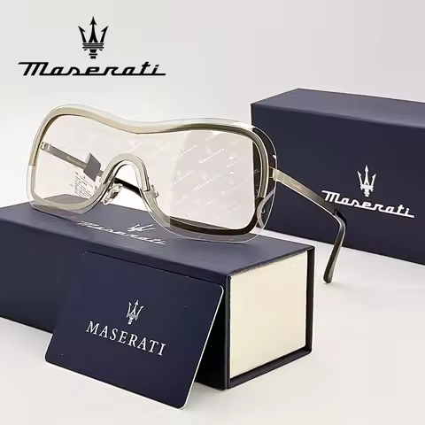 MASERATI Sunglasses New Fashion Goggles Stylish Unframed Metal Rimmed Shades For Men Women Cool Pose