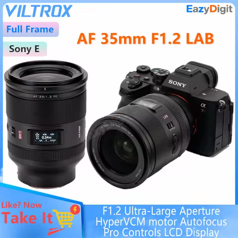 VILTROX AF 35mm F1.2 LAB FE/Z Full Frame Ultra-Large Aperture Auto Focus Lens for Sony E Nikon Z Hyp