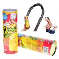 Funny Potato Chip Jump Spring Snake Scare Spoof Jokes Jump Magic Tricks Potato Chip Can Toys Funny S