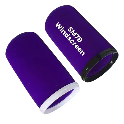 Violet Professional Foam Mic Windscreen Sound Absorbing Cover Black White Retaining Rings for Shure 