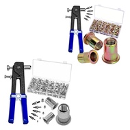 Pressure Rivet Nut Tool Kit 430Pcs Metric Rivet Nut Combination (M8/M6/M5//M3) Suitable for Furnitur
