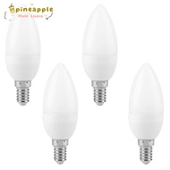 PINEAMY 4 Pack LED Candle Bulb, E14 B11 LED Bulb, Retro Style AC 85-265V 3W Flame Shape Candelabra L