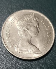 1969 英國10便士 New Pence  UNC品相  車輪轉光