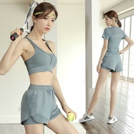 Sports Suit Fitness Clothes Women Summer Quick-Drying Yoga Clothes Outdoor Running Yoga Sports Fitne