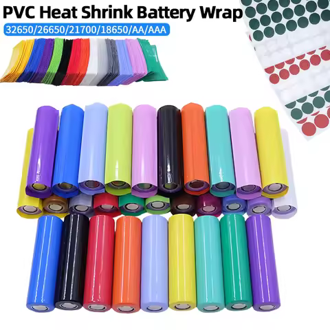 18650/21700/26650/AAA Battery Wrap PVC Heat Shrink Tubing Lion Batteries Insulation Gasket Film Tape