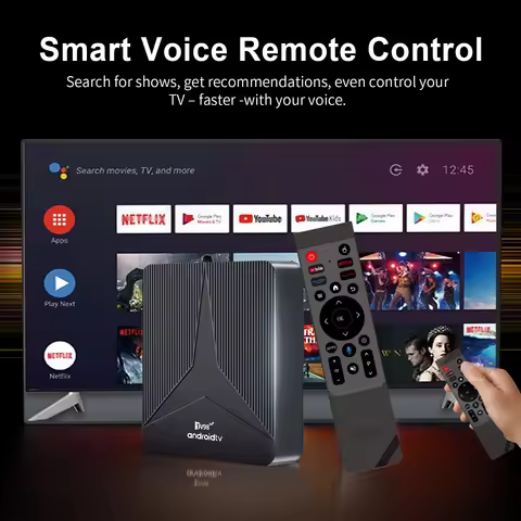 2GB 16GB Real Android 14 TV Box ATV RK3518 Quad-core 8K Media Player 3D Dual Wifi BT Voice Remote H.