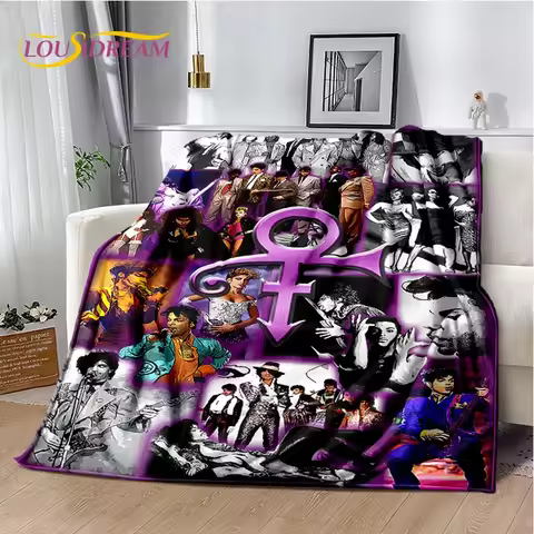 Prince Rogers Nelson Artist Purple Rain Blanket,Soft Throw Blanket for Home Bedroom Bed Sofa Picnic 
