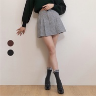 50% Fifty Percent|Houndstooth Small Embroidered Skirt|02583560003