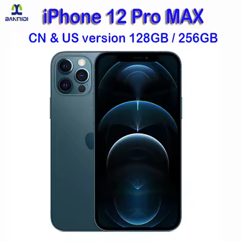Original Apple iPhone 12 Pro Max 5G Mobile Phone Face ID NFC 128GB/256GB 6.7'' 12MP IOS A14 Bionic H