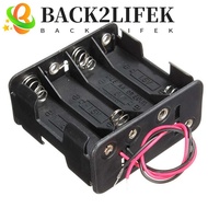 BACK2LIFEK Battery Holder Box Outdoor Tool Safety 12 Volt 12V with Wire Lead Rechargeable Battery Bo