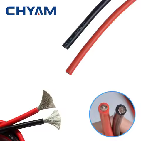 Wire Cable Soft Silicone Wire 11AWG 10AWG 9AWG 8AWG 7AWG 6AWG 4AWG 35 / 50 / 70mm2 Heat Resistant 20