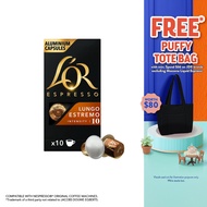 L'OR Espresso Lungo Estremo Intensity 10 Coffee Capsules- Compatible with Nespresso®* Original Coffe