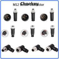 RODAROLA M12 Sensor Connector, Connector Male Female Socket M12 Aviation Plug, PG7 Waterproof M12 Se